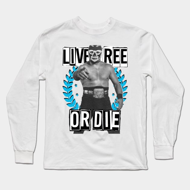 Lucho Libre Patriot Freedom Long Sleeve T-Shirt by REDEEM the RUINS